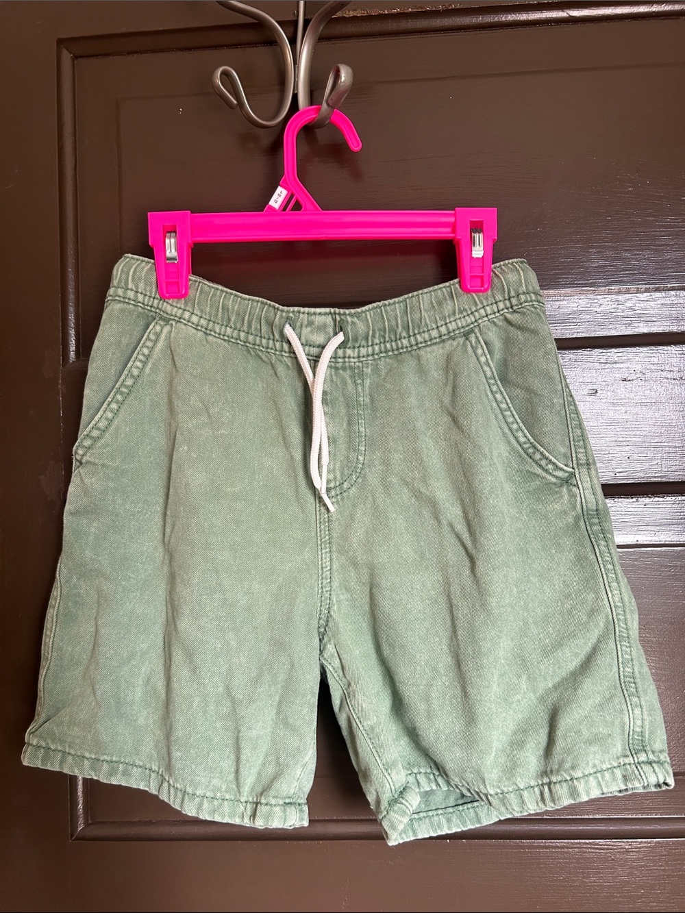 art class Kid’s Washed Sage Drawstring Shorts; size 10/12